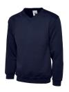 UC204  Premium V Neck Sweatshirt Navy colour image